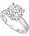 TruMiracle Diamond Halo Engagement Ring (2 ct. t. w. ) in 14k White Gold