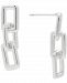 Giani Bernini Polished Rectangle Chain Link Drop Earrings in Sterling Silver, Created for Macy's