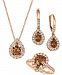 Le Vian Chocolate Diamond Nude Diamond Teardrop Earrings Ring Pendant Necklace Collection In 14k Rose Gold