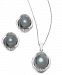 Black Cultured Tahitian Pearl Diamond Jewelry Collection In 14k White Gold