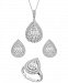 Wrapped In Love Double Halo Pear Cluster Jewelry Collection In 14k White Gold Created For Macys