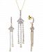 Wrapped In Love Diamond Geometric Chandelier Earrings Necklace Collection In 14k Gold Created For Macys
