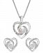 Cultured Freshwater Pearl 6mm Diamond Accent Heart Necklace Earring Collection