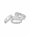 Channel Set Diamond Eternity Bands In 14k White Gold 1 2 3 Ct. T. W.