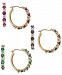 Gemstone Diamond Accent Hoop Earring Collection