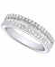 Forever Grown Diamonds Lab-Created Diamond Three-Row Band (3/4 ct. t. w. ) in Sterling Silver