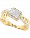 Effy Diamond Baguette Cluster Crossover Ring (5/8 ct. t. w. ) in 14k Gold