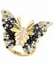 Effy Black Diamond (1-1/3 ct. t. w. ) & White Diamond (1-1/2 ct. t. w. ) Butterfly Statement Ring in 14k Gold