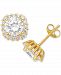 Giani Bernini Cubic Zirconia Halo Stud Earrings in 18k Gold-Plated Sterling Silver, Created for Macy's