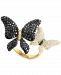 Effy Black Diamond (2 ct. t. w. ) & White Diamond (5/8 ct. t. w. ) Pave Butterfly Statement Ring in 14k Gold