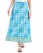 Jm Collection Women's Tie-Dyed Maxi Skirt, Created for Macy's