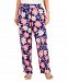 Charter Club Women's Linen Floral Wide-Leg Pants, Created for Macy's