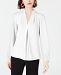 Bar Iii Women's Inverted-Pleat Blouse, Created for Macy's