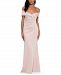 Xscape Off-The-Shoulder Ruched Gown