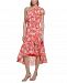 Vince Camuto Women's Floral-Print One-Shoulder Ruffle Dress