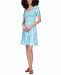 Michael Michael Kors Foil-Print Smocked Peasant Dress