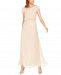 Adrianna Papell Women's Short Sleeve Embellished Overlay Gown