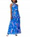 Adrianna Papell Women's Chiffon Floral-Print Gown