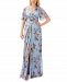 Adrianna Papell Women's Metallic Printed Gown