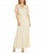 Adrianna Papell Back-Cutout Beaded Gown