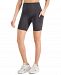 Id Ideology Petite Compression 7" Bike Shorts, Created for Macy's