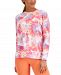 Id Ideology Women's Reef Printed Crewneck Top, Created for Macy's
