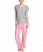 Hanes Plus Size Super Soft Knit Short-Sleeve Top & Open-Leg Pajama Set