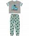 Sesame Street Cookie Monster Varsity T-Shirt & Jogger Pants Pajama Set