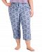 Charter Club Plus Size Printed Cotton Sleep Pants, Created for Macy's