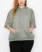 Coin 1804 Plus Size Batwing Pocket Hoodie
