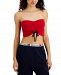 Tommy Jeans Ruched Bandeau Top