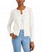 Charter Club Embroidered Yoke Cardigan, Created for Macy's