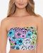 Salt + Cove Juniors' Blossomed Printed Tube Bikini Top, Created for Macy's Women's Swimsuit