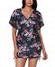Bar Iii Tropical Escape Floral-Print Caftan Cover-Up, Created for Macy's Women's Swimsuit