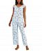 Charter Club Lace-Trim Printed Pajama Set, Created For Macy's