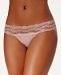 b. tempt'd by Wacoal b. adorable Lace-Waistband Thong Underwear 933182
