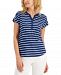 Style & Co Printed Henley T-Shirt, Created for Macy's