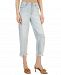 Inc International Concepts Women's High Rise Ripped Cropped Wide-Leg Jeans, Created for Macy's