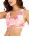Id Ideology Women's Ideology Floating Petals Low-Impact Bra, Created for Macy's.