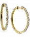 Diamond Hoop Earrings (1/2 ct. t. w. ) in 10k Gold , 10k White Gold or 10k Rose Gold