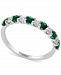 Gemstone Bridal by Effy Emerald (1/2 ct. t. w. ) & Diamond (1/4 ct. t. w. ) Band in 18k White Gold (Also Available in Ruby, Sapphire, & Pink Sapphire)