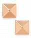 Pyramid Stud Earrings in 14k Gold, White or Rose Gold