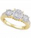 Diamond Three Stone Engagement Ring (3/4 ct. t. w. ) in 14k Gold