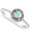 Cultured Freshwater Pearl & Diamond Accent Ring in Sterling Silver (Also in Onyx, Turquoise, & Labradorite )