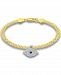 Giani Bernini Cubic Zirconia Evil Eye Charm Bismark Chain Bracelet, Created for Macy's