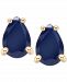 Sapphire Pear-Cut Stud Earrings (1 ct. t. w. ) in 14k Gold (Also in Emerald & Ruby)