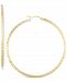 Twisted Hoop Earrings in 14k Gold Over Silver or 14K White Gold Over Silver