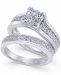 Diamond Cluster Bridal Set (1-1/2 ct. t. w. ) in 14k White Gold or 14k Yellow Gold