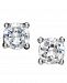 Giani Bernini 18k Gold and Sterling Silver Earrings, Round Cubic Zirconia Studs (1/2 ct. t. w. )