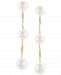 Effy Cultured Freshwater Pearl Triple Drop Earrings in 14k Yellow, White or Rose Gold (5mm)